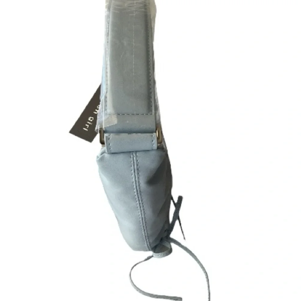 Madden Girl Crescent Light Blue Shoulder Bag - Picture 9 of 14